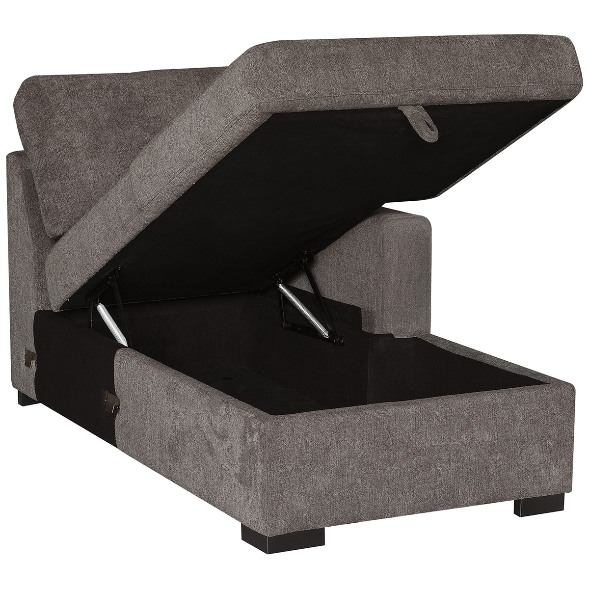 Pulaski Sectional With Double Storage Chaise With Pullout Sleeper