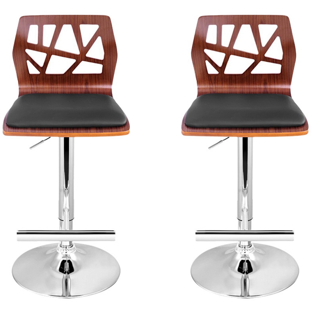 Artiss Black Elisa Barstool 2 Pack