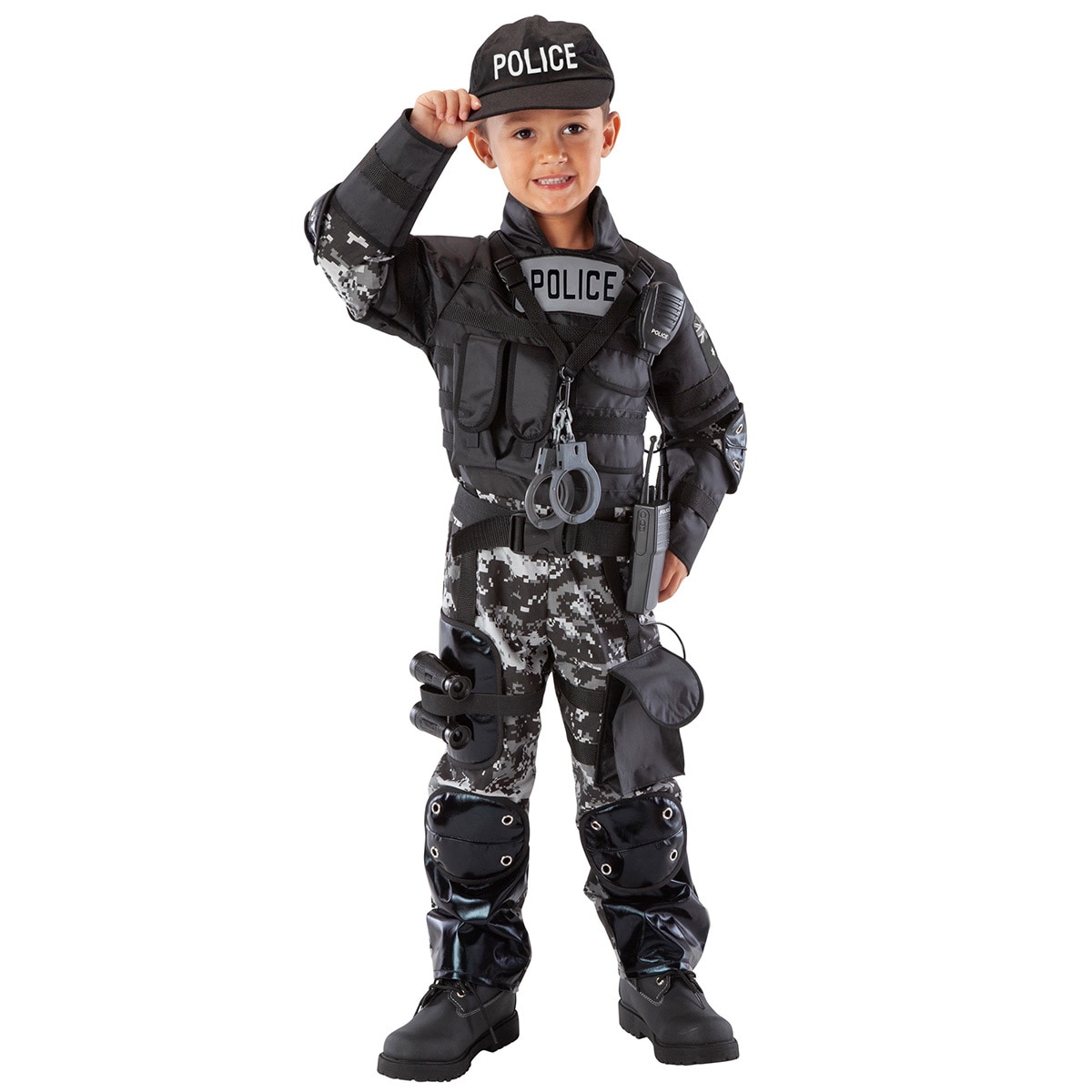 Teetot Kid's Adventure Themed Role-Play Costume Police Team