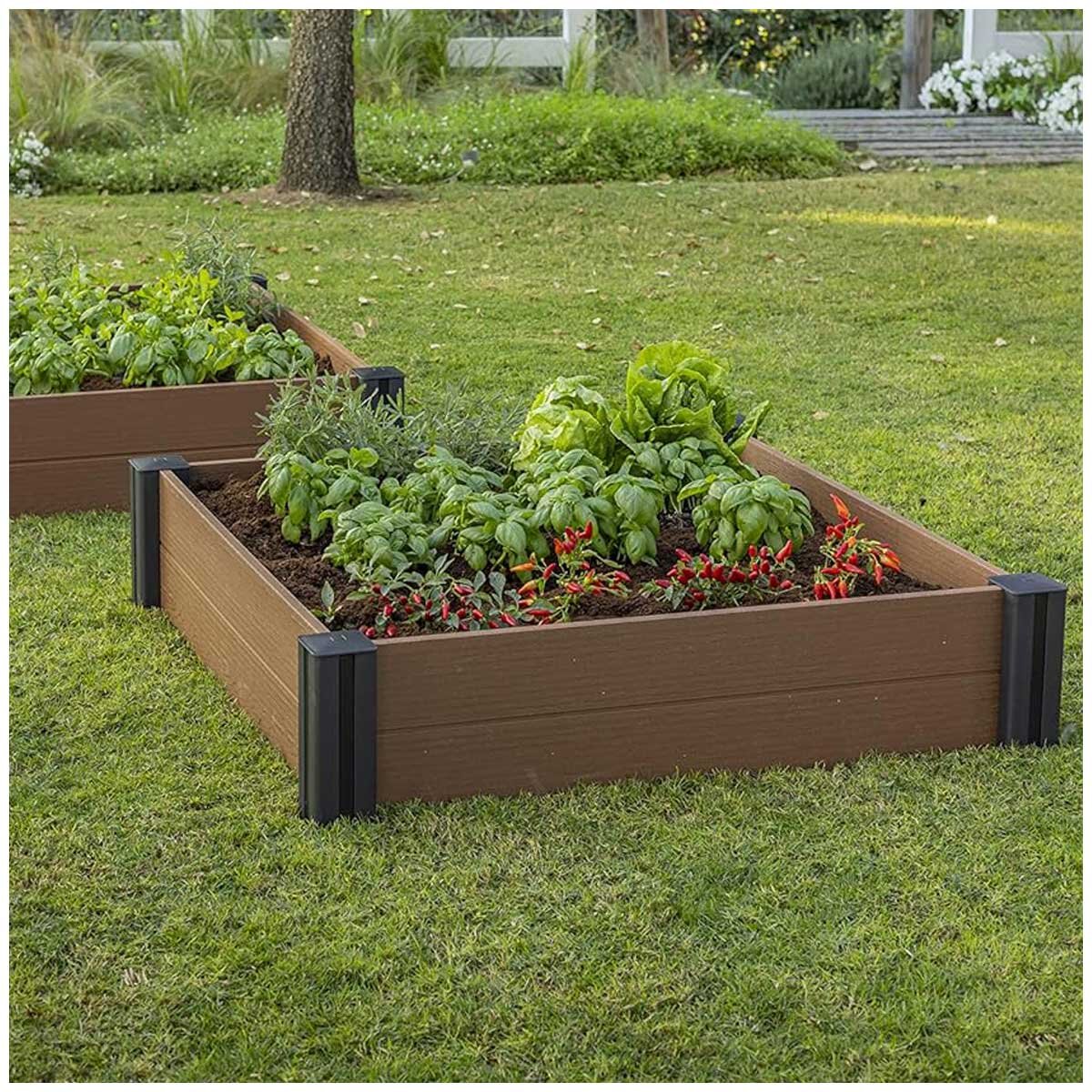 Keter Vista Modular Garden Bed Brown