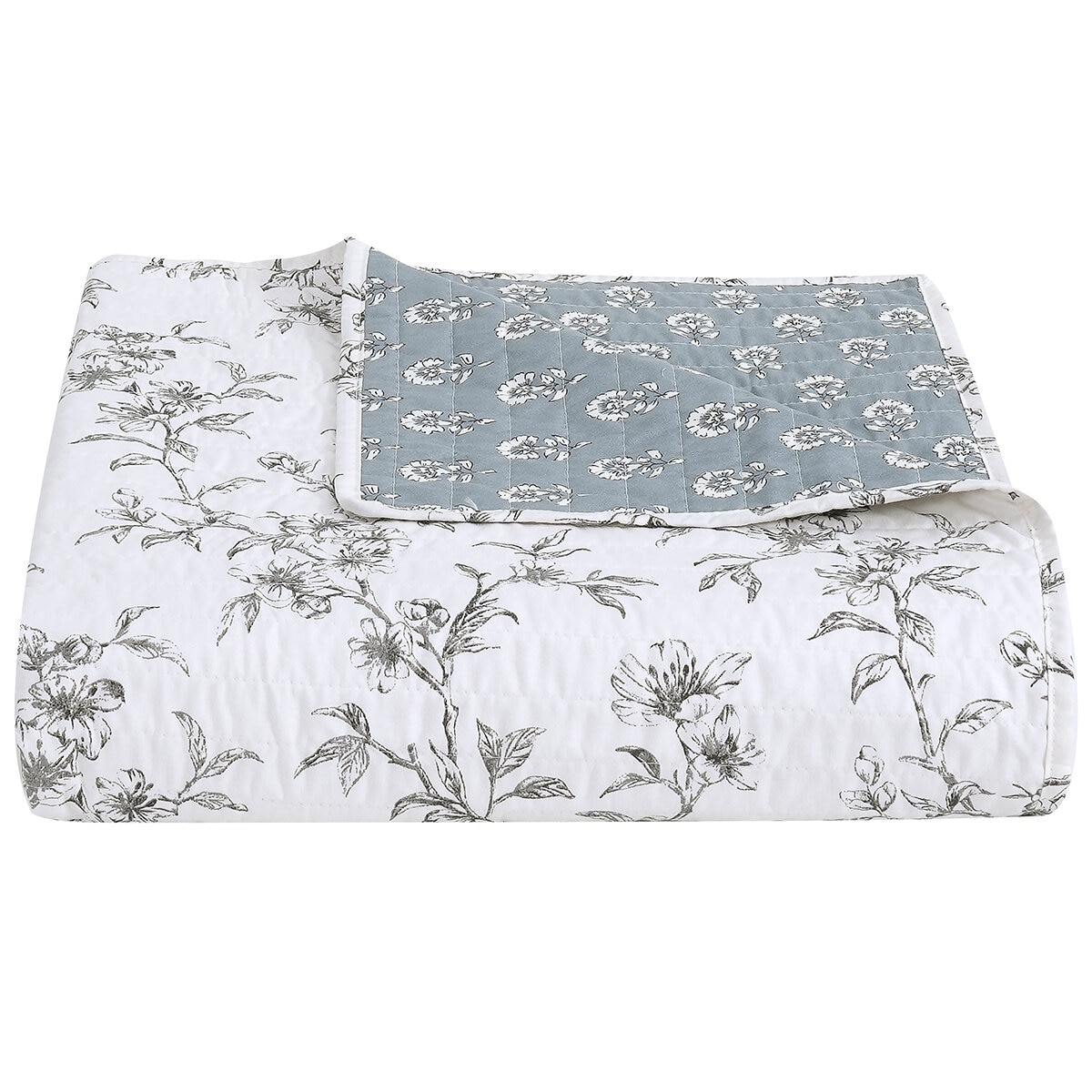 Fraiche Maison Microfiber Quilt Queen Elodie Floral