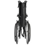 Altus Transport Wheelchair Lightweight Folding Self Propelled 20 Inch Wheel Black