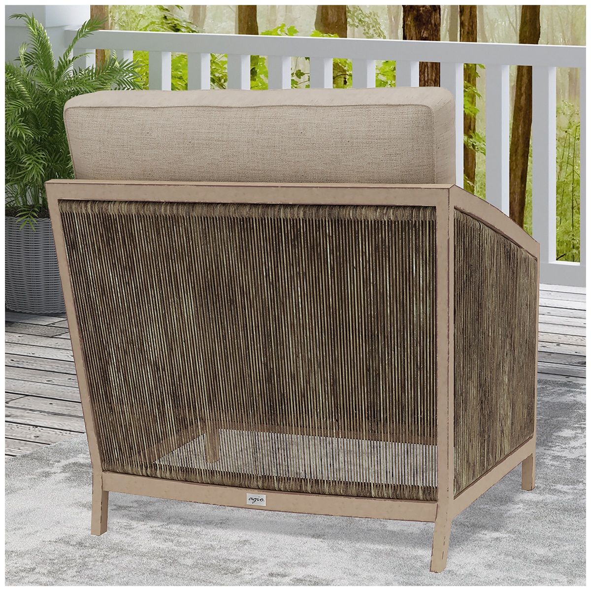 Agio Montreal Woven Seating Set 3pc Beige
