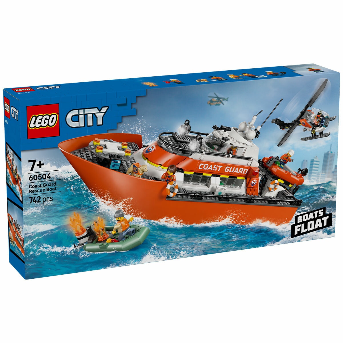 LEGO City Coast Guard Rescue Boat & Helicopter 60504
