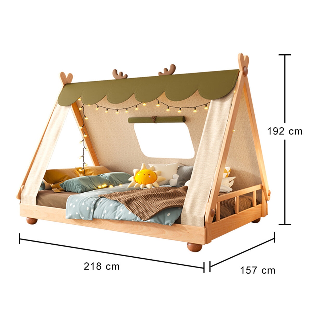 Aesthetik Kids Cubby House Bed