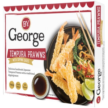 By George Tempura Prawns With Dipping Sauce 740g