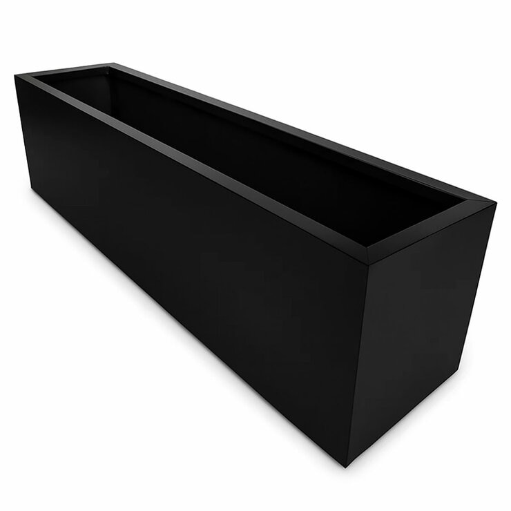 Greenlife Metal Designer Planter Box 1200 x 300 x 300mm Black