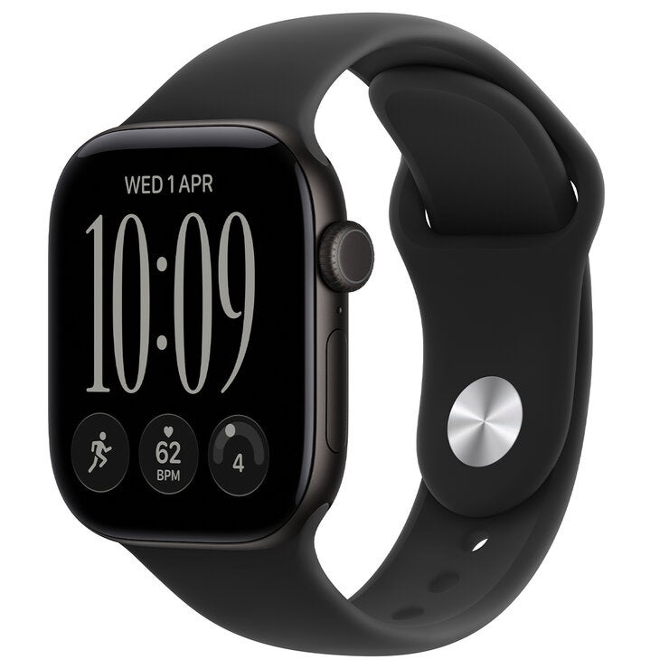 Apple Watch Series 12 GPS 42mm Black Aluminium Case with Black Sport Band - S/M Apple Watch Series 12 GPS 42mm Black Aluminium Case with Black Sport Band - S/M