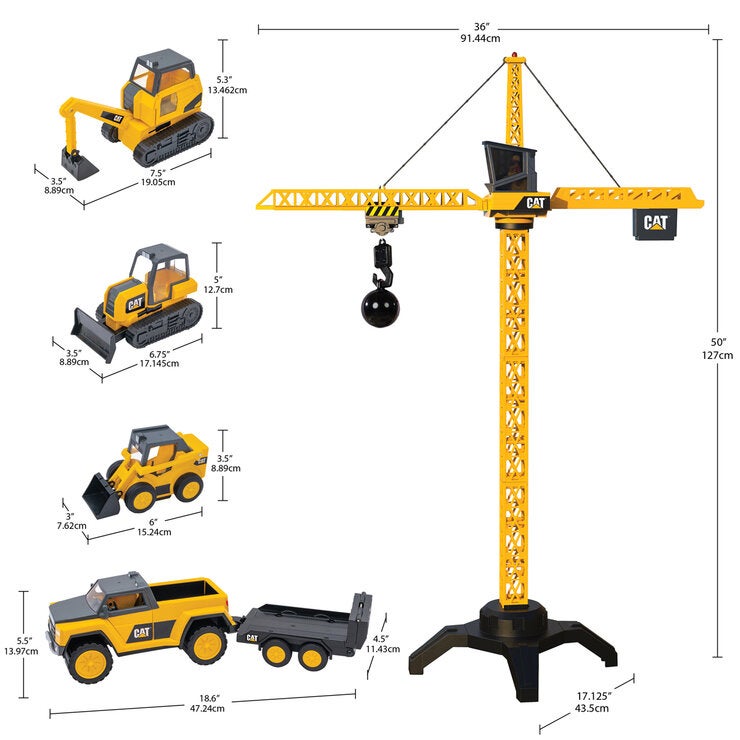 CAT Workforce Power Crane Remote Control Playset CAT Workforce Power Crane Remote Control Playset