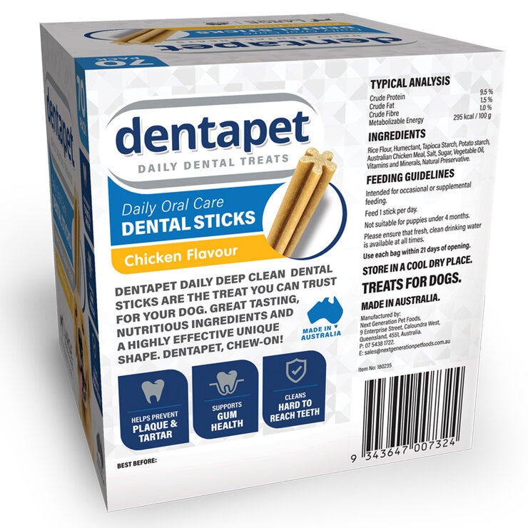 Dentapet Daily Oral Care Pet Dental Sticks 70 Pack Dentapet Daily Oral Care Pet Dental Sticks 70 Pack
