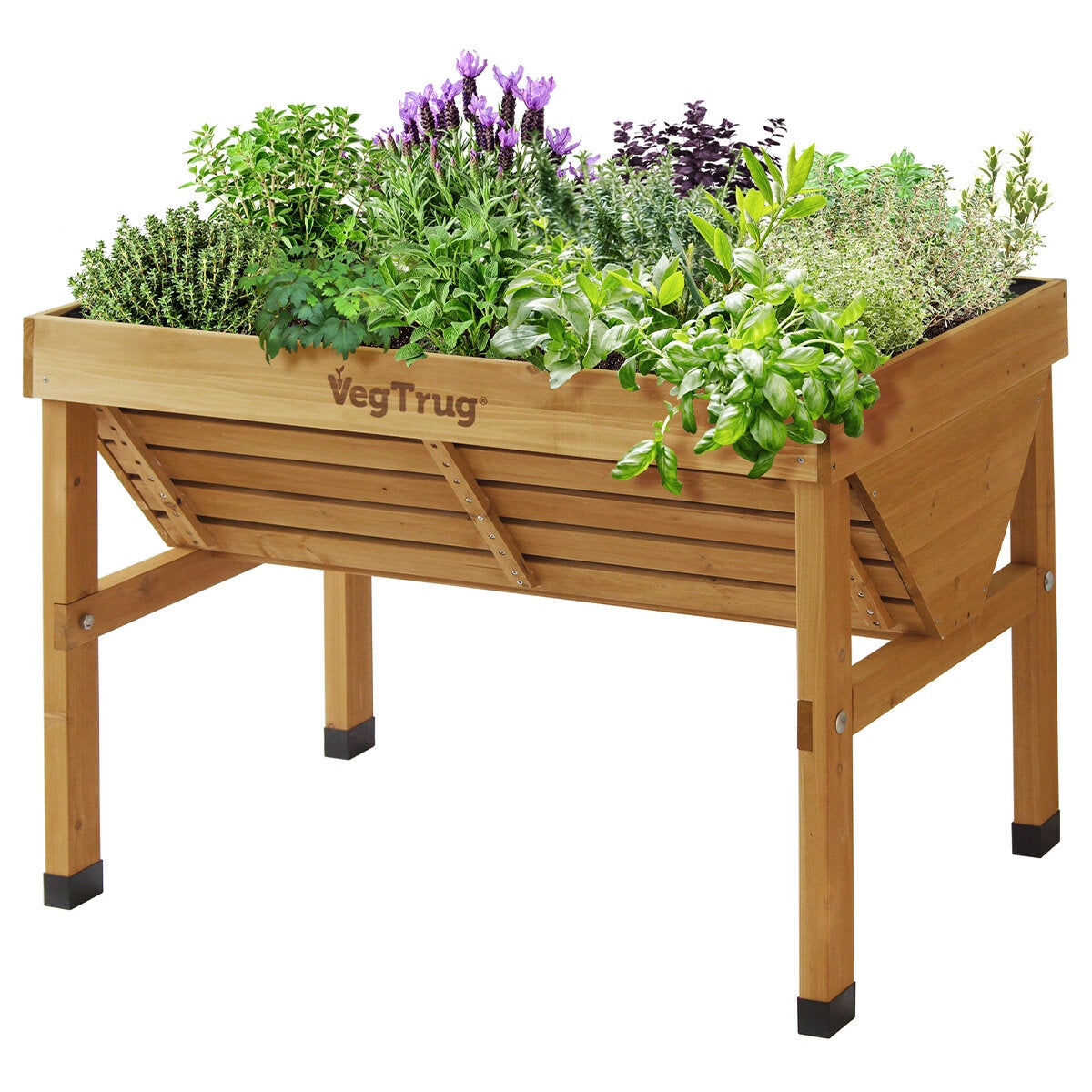 VegTrug 1.2m Classic Home Farm Kit - Natural with Greenhouse Frame & Cover VegTrug 1.2m Classic Home Farm Kit - Natural with Greenhouse Frame & Cover