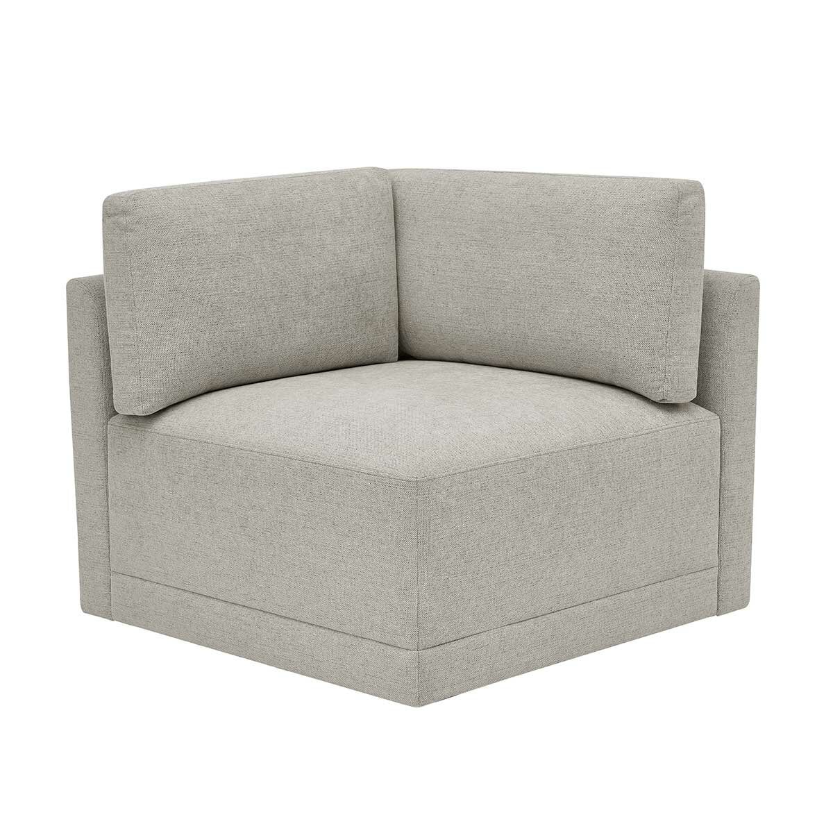 Thomasville 6PC Fabric Modular Sectional with Ottoman Light Grey