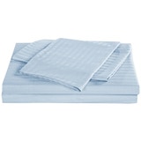 Sheet Set Stripes Queen - Chambray
