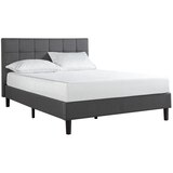 Blackstone Square Platform Bed Grey Double (Zinus)