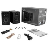 Kanto YU4 140W Powered Bookshelf Speakers With Bluetooth And Phono Preamp Matte Black KO-YU4MB-I