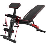 Powertrain Adjustable FID Home Gym Bench with Preacher Curl Pad