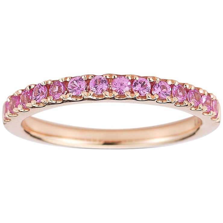 18KT Rose Gold Pink Sapphire Ring Costco Australia