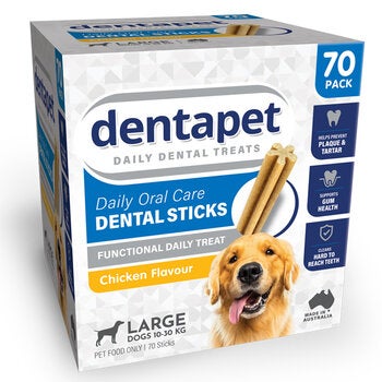 Dentapet Daily Oral Care Pet Dental Sticks 70 Pack