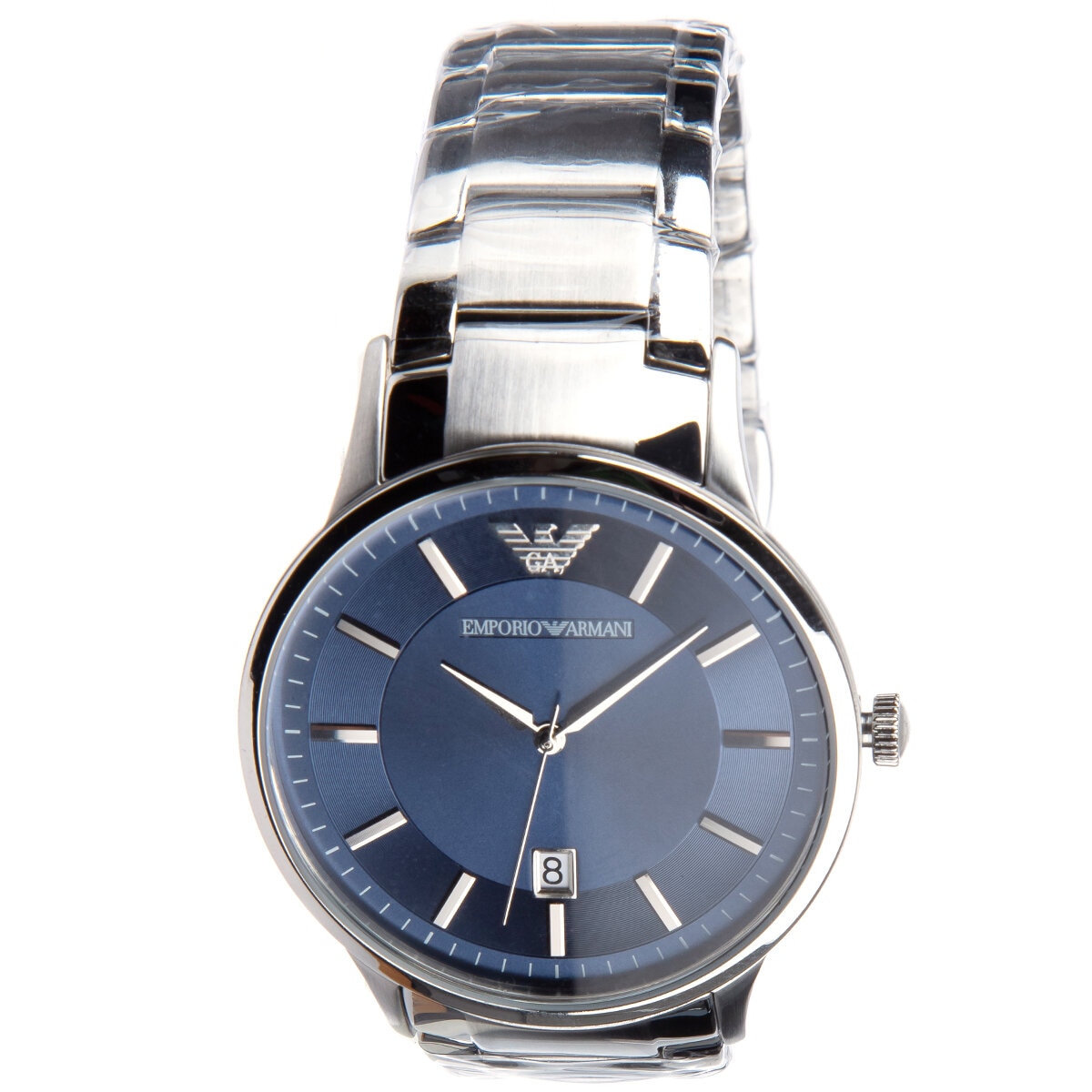 Emporio Armani Silver-Tone Analogue Men's Watch AR11180