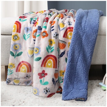 Life Comfort Ultimate Kids Sherpa Throw 101 x 127cm