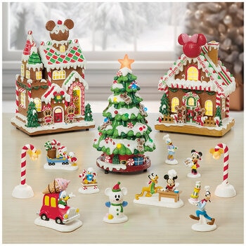Disney Gingerbread Christmas Village 13 Piece