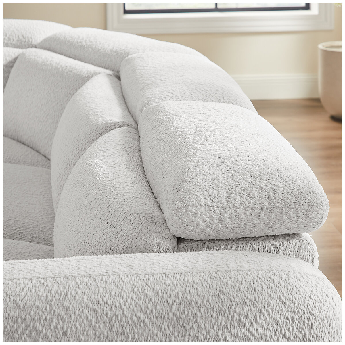Aiden & Ivy Fabric Power Reclining Sectional With Power Headrests