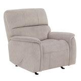 True Innovations Fabric Manual Rocker Recliner