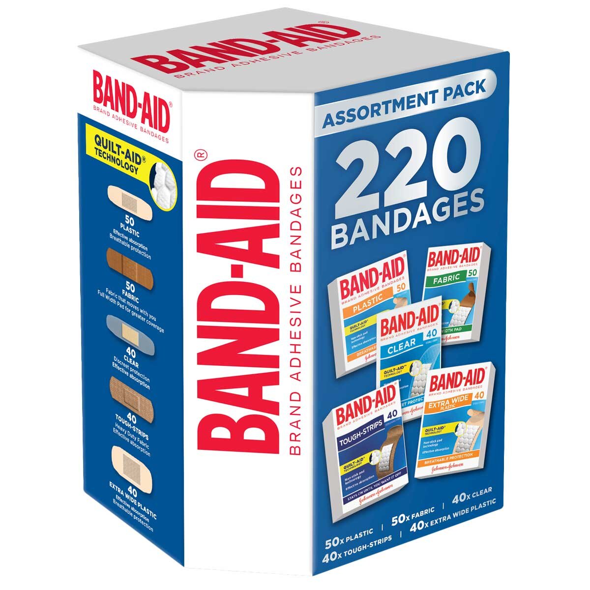 Band-Aid Assortment 220 Pack