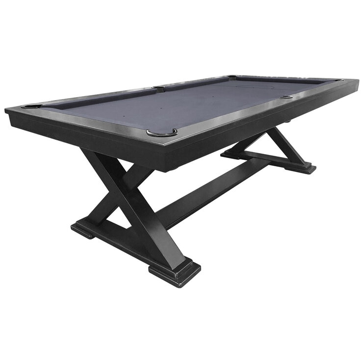 All Table Sports Southern Cross 8ft Pool Table Black Wood Charcoal Felt All Table Sports Southern Cross 8ft Pool Table Black Wood Charcoal Felt