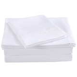 Bdirect Royal Comfort Blended Bamboo Sheet Set Queen - White