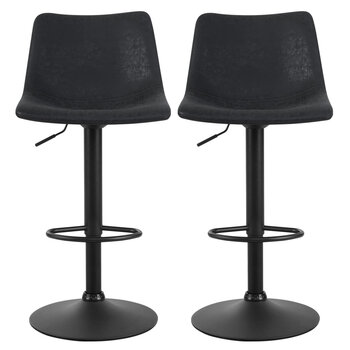 Artiss Vintage Jovy Bar Stool Black 2 Pack