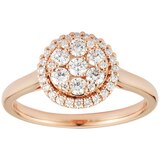 0.49ctw Round Cluster Ring with Halo