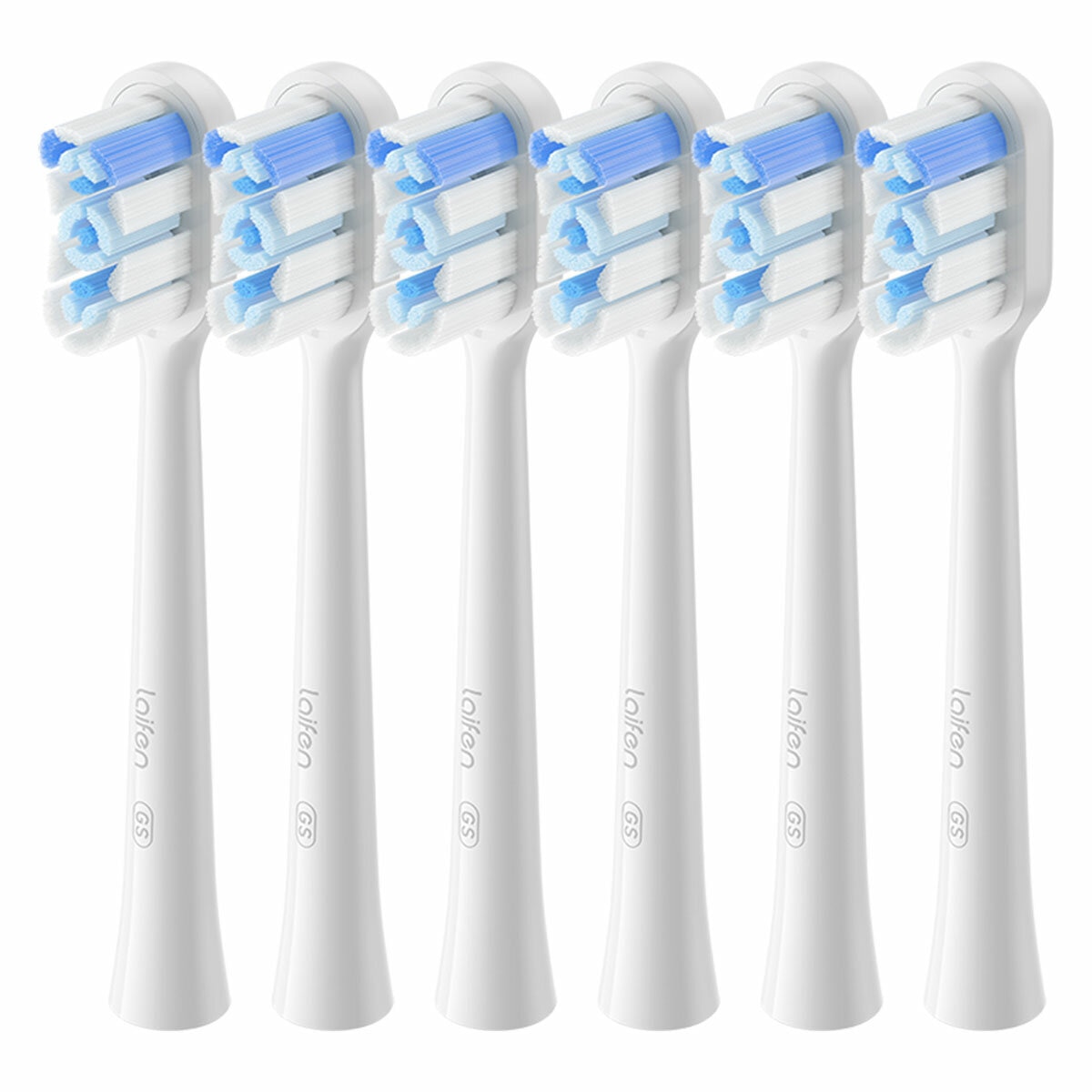 Laifen Super Clean Universal Brush Head (6 Pack) Blue