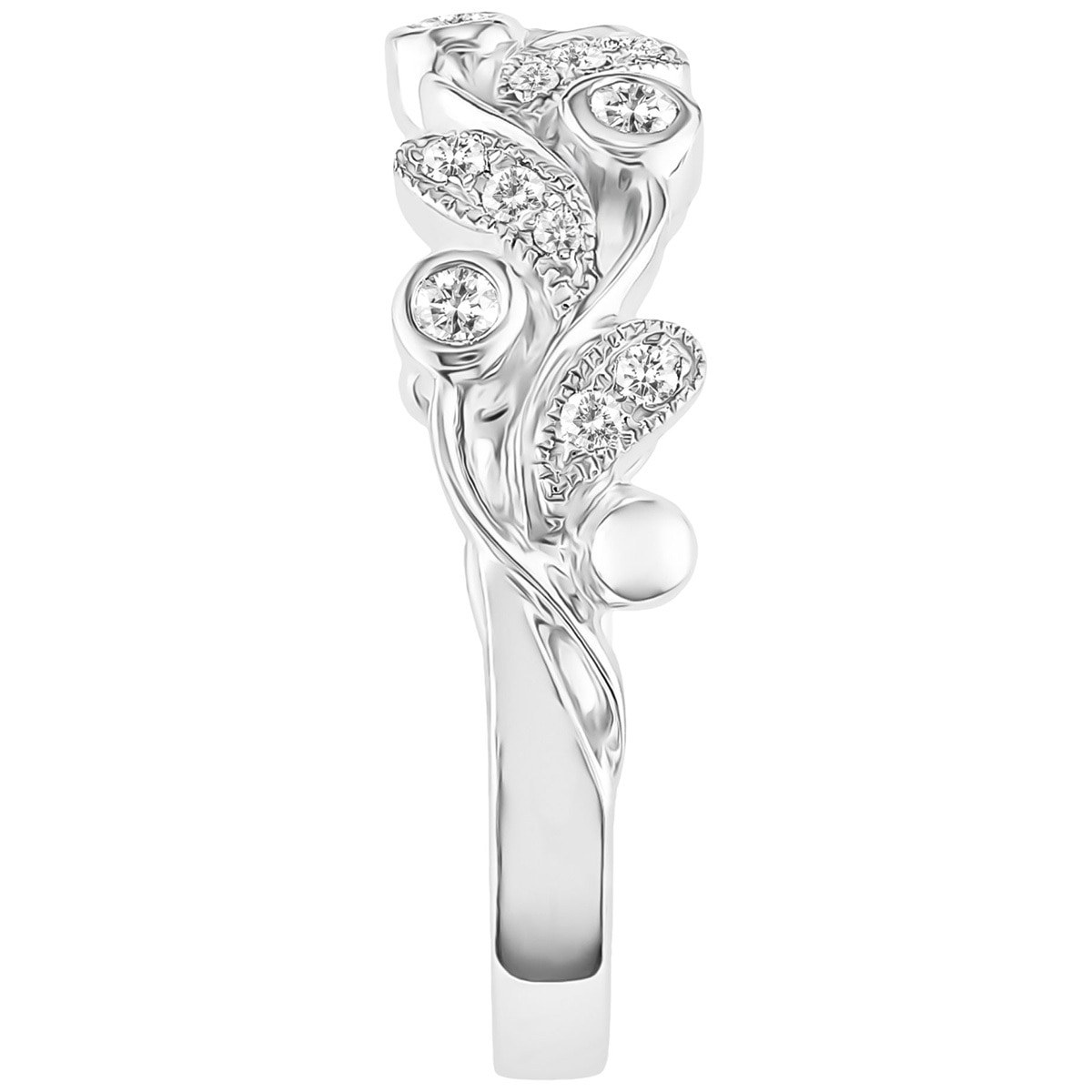 0.25ctw Diamond Leaf Fashion Band