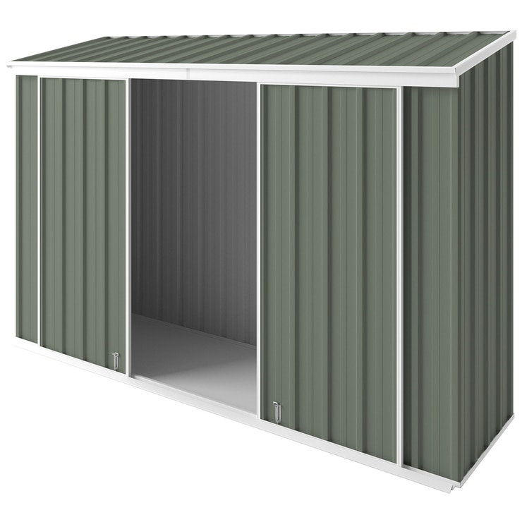 EasyShed Narrow Slider 3 x 0.78 m Mist Green Costco Australia