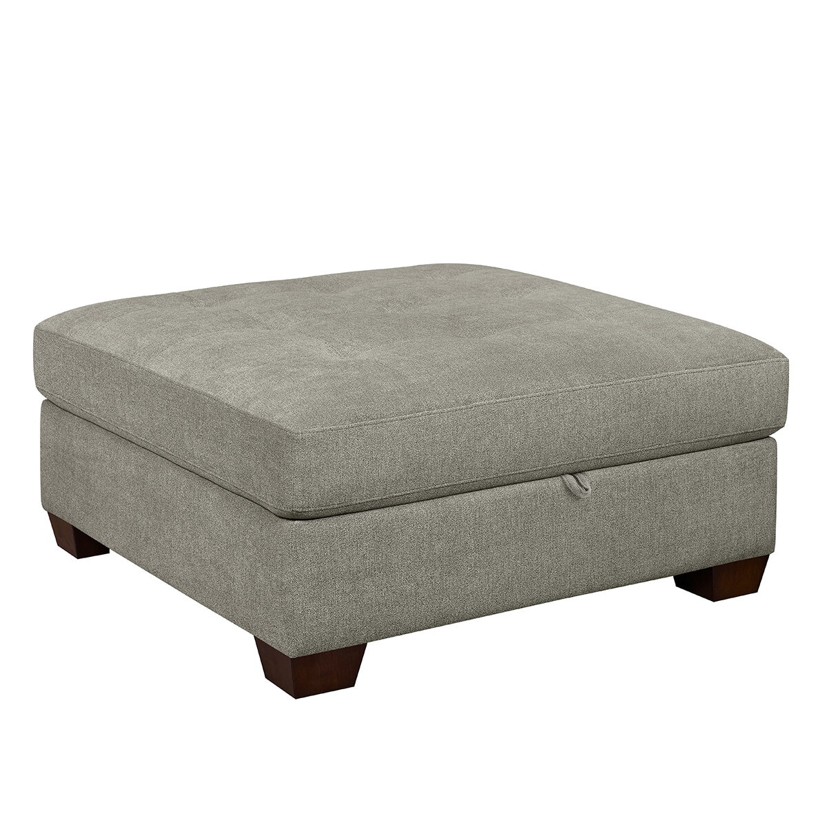 Thomasville Fabric Sectional With Storage Ottoman