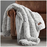 Frye Arctic Faux Fur Lux Throw 152 x 178cm White