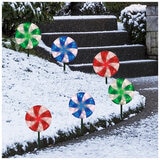 Peppermint LED Lawn Stakes 25.4cm Set Of 6