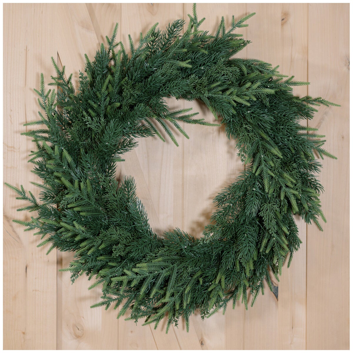 CGH Pre-Lit 30 Inch Holiday Norfolk Pine Wreath CGH Pre-Lit 30 Inch Holiday Norfolk Pine Wreath
