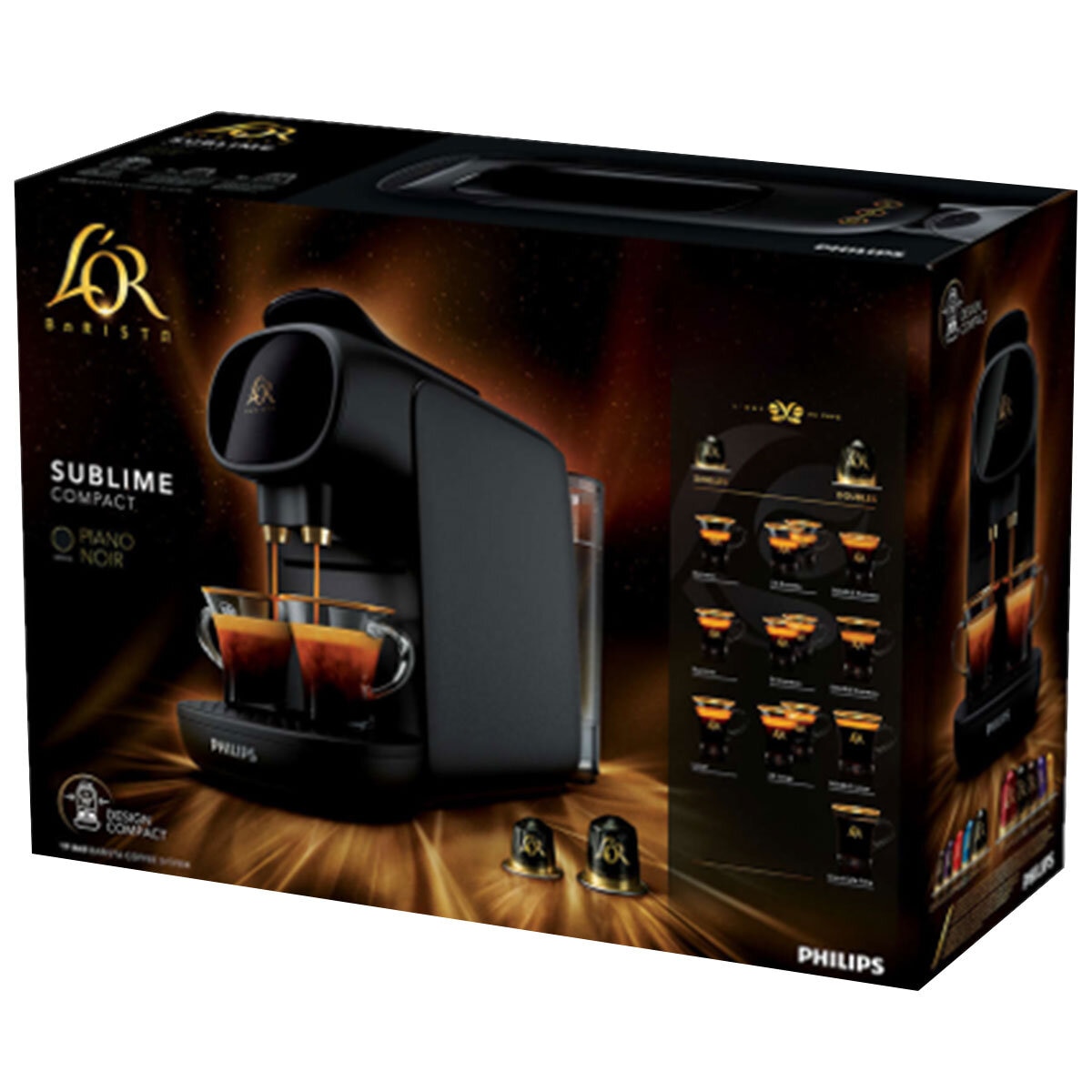 Machine + 100 capsules - L'OR Barista Sublime