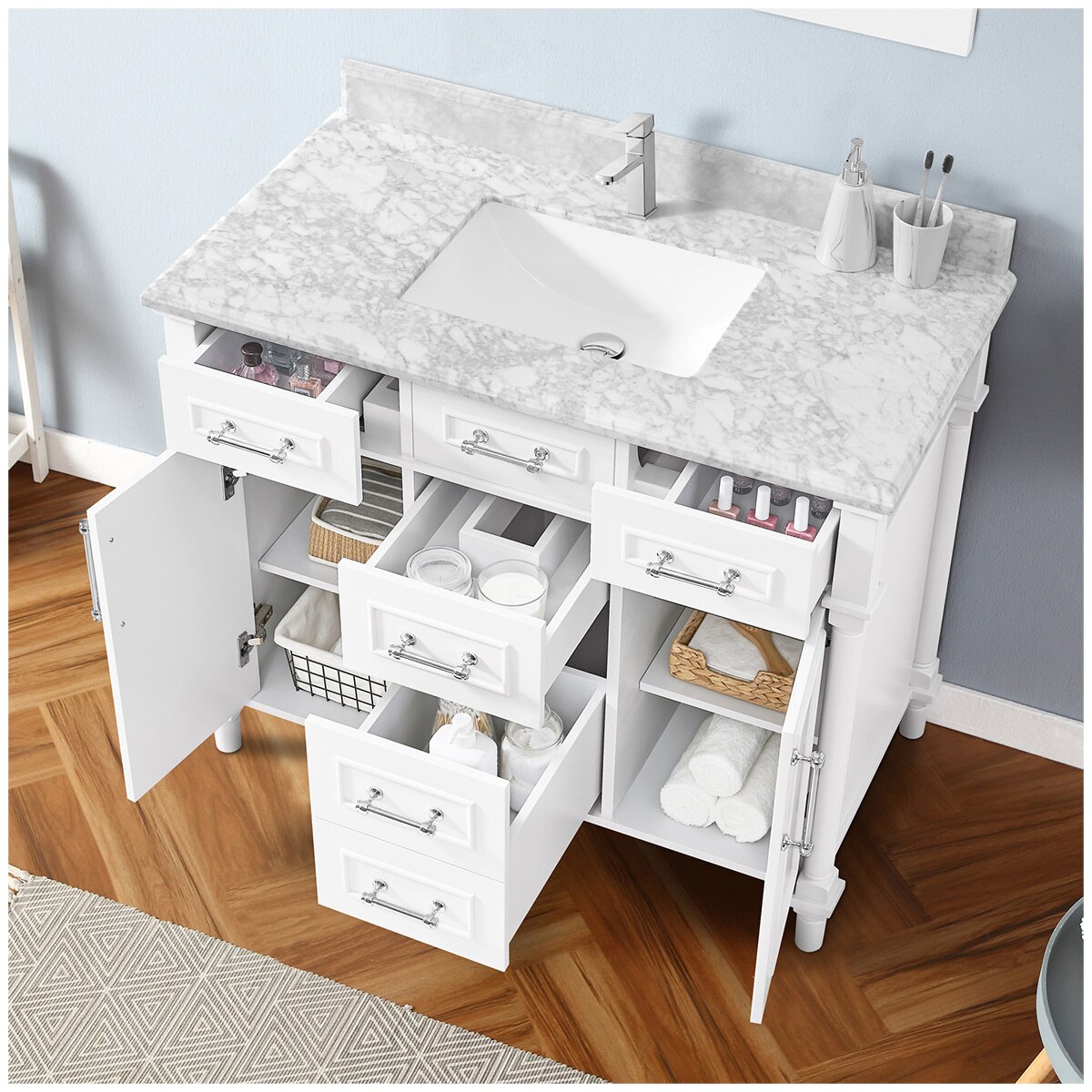 OVE Decors Duchess 1067mm Vanity White Costco Australia