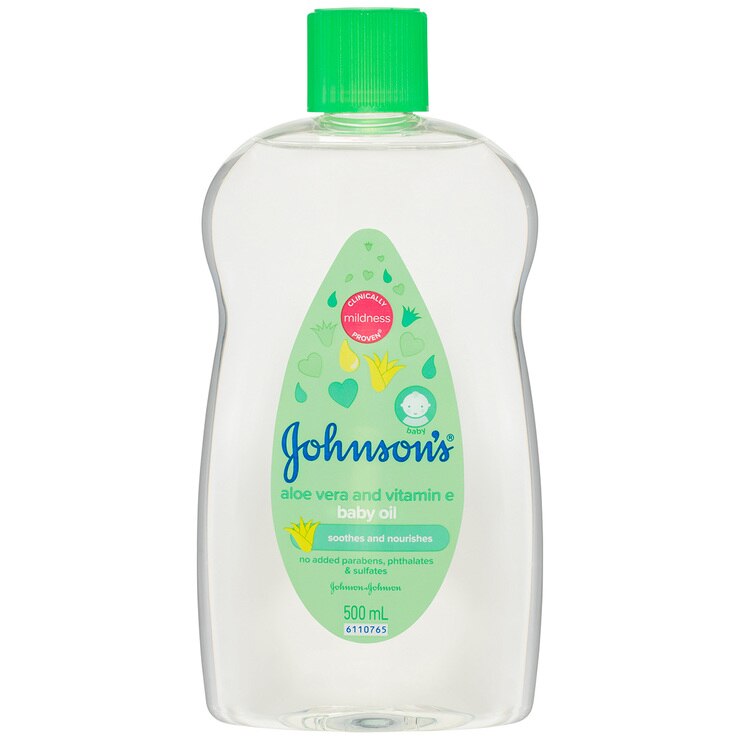 Johnson's Baby Oil Aloe Vera 2 x 500ml Costco Australia