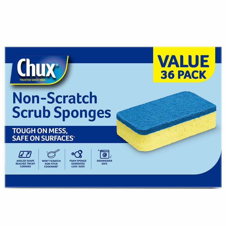 Chux Non Scratch Scrub Sponge 36pk Chux Non Scratch Scrub Sponge 36pk