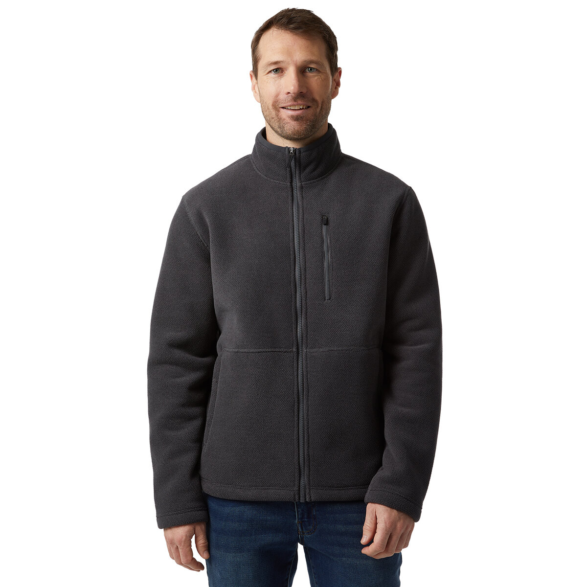 32 Degree Full Zip Fleece Charcoal AU Small 32 Degree Full Zip Fleece Charcoal AU Small