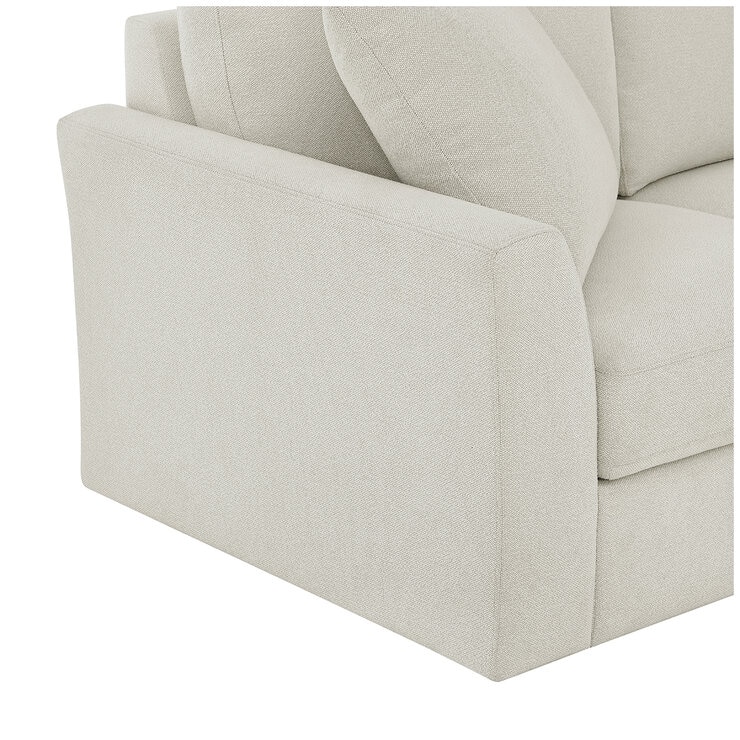 Thomasville 2 Piece Fabric Sofa With Wedge Seat And Storage