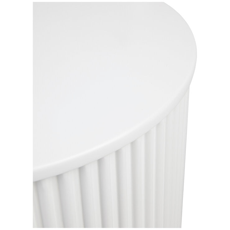 Café Lighting and Living Nomad Round Side Table White