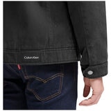 Calvin Klein Canvas Sherpa Jacket Black