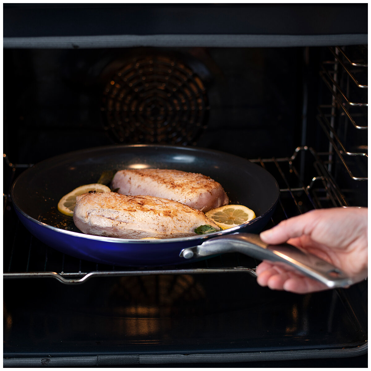 Blue Diamond Nonstick Ceramic Frypans 2 Pack