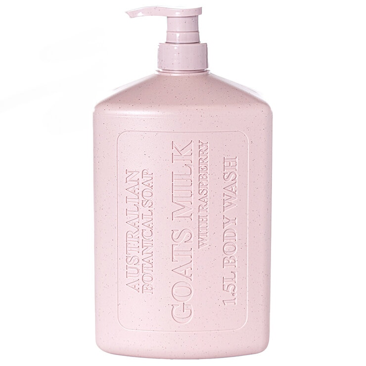 Australian Botanical Body Wash 1.5L Goats Milk With Raspberry