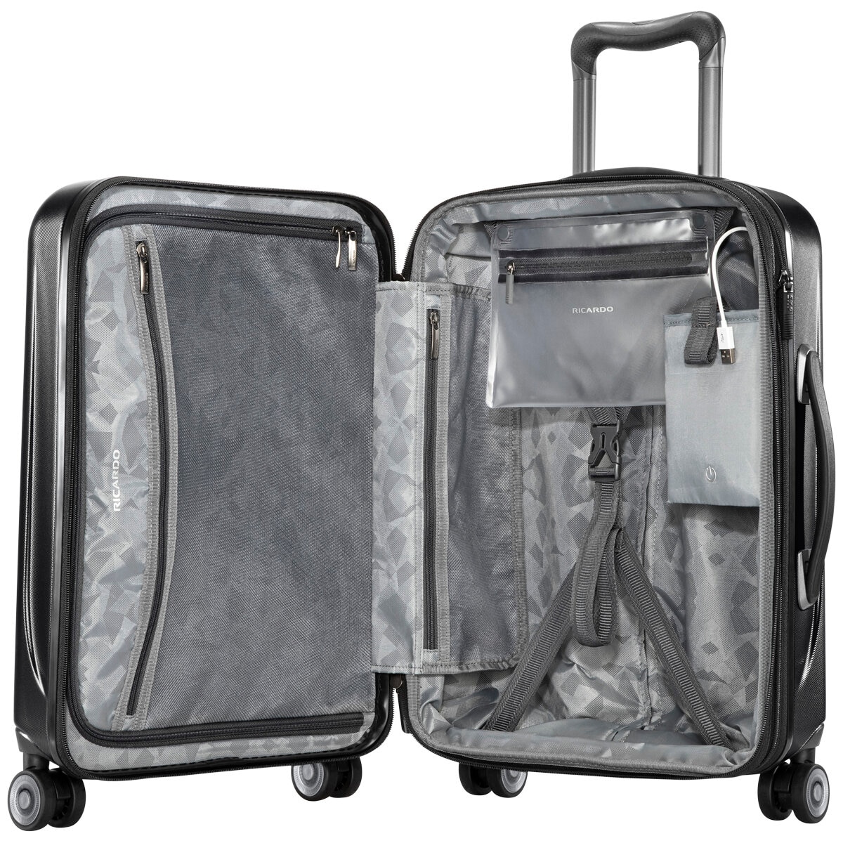 Ricardo Beverly Hills Hardside Big Sur Carry On Onyx Co